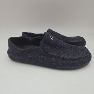Olukai Moloa Hulu Men's Size 11 Slip On Casual Shoes Dark Blue Naxy Wool
